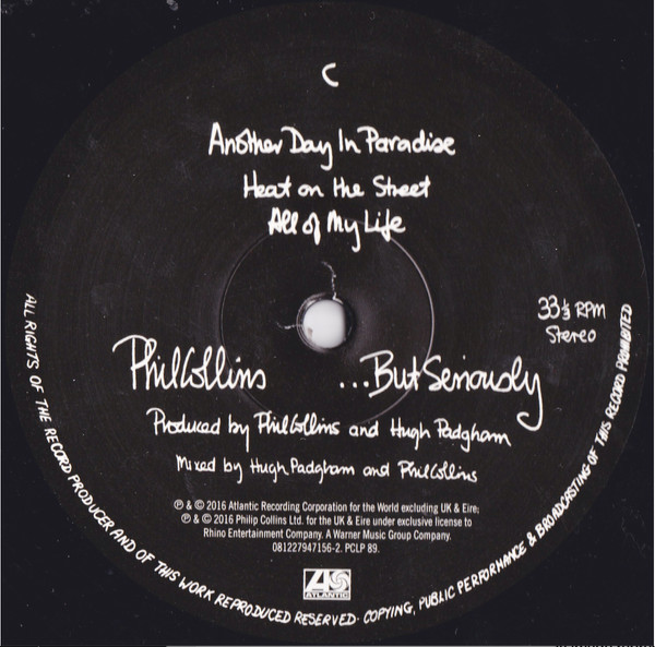 Виниловая пластинка Phil Collins - ...But Seriously - 2LP - рис.7