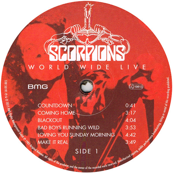 Виниловая пластинка Scorpions - World Wide Live - рис.3