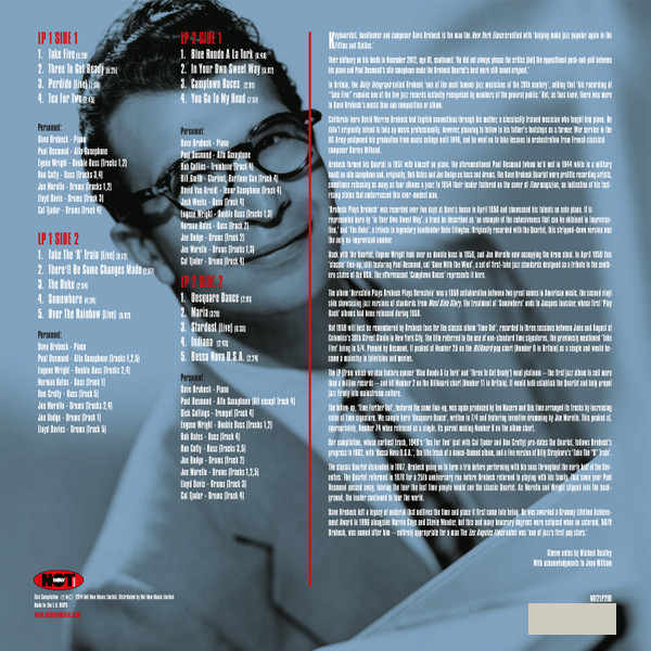 Виниловая пластинка Dave Brubeck - The Very Best Of (Blue) - 2LP - рис.1