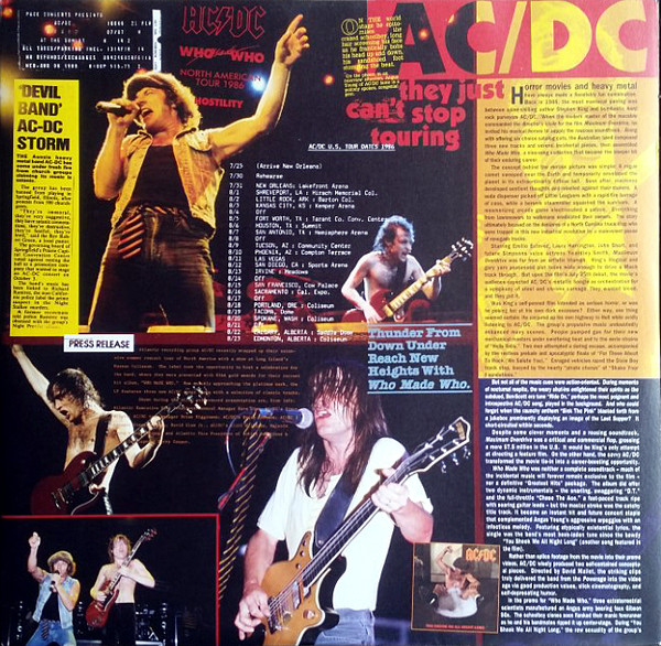 Виниловая пластинка ACDC - Who Made Who - рис.2