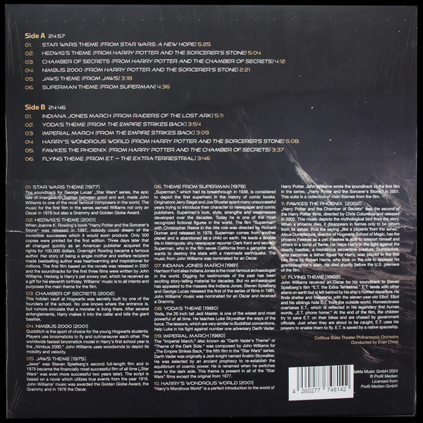 Виниловая пластинка John Williams - Soundtrack Hits - White LP - рис.1