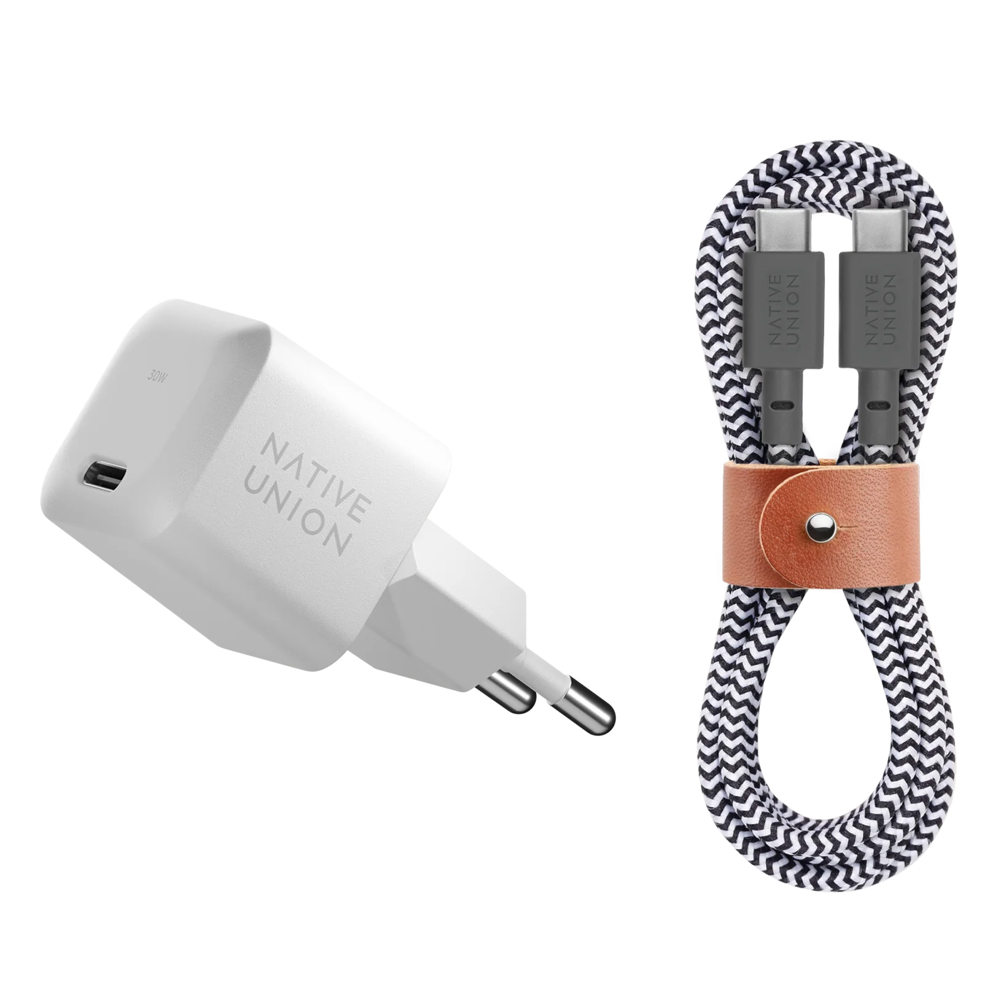 Сетевое зарядное устройство Native Union Fast GaN Charger 30W USB-C White