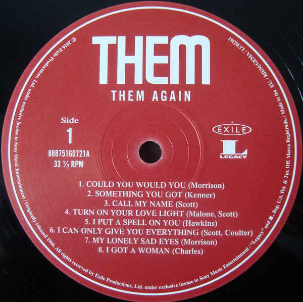 Виниловая пластинка Them - Them Again - рис.1