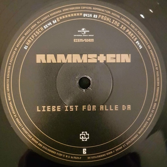 Виниловая пластинка Rammstein Liebe Ist Fur Alle Da - 2LP - рис.3