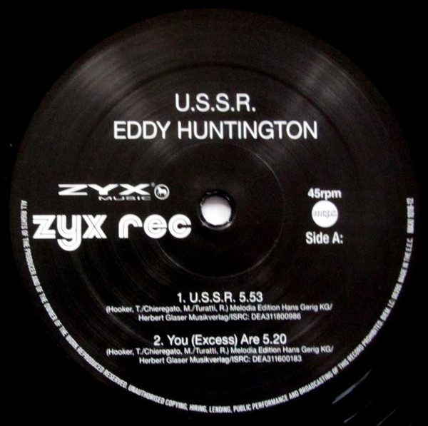 Виниловая пластинка Eddy Huntington - U.S.S.R. - рис.2
