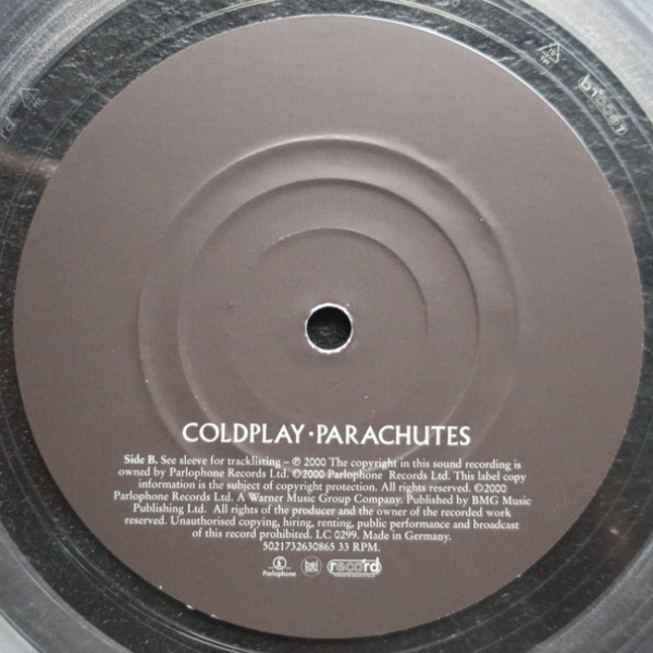 Виниловая пластинка Coldplay – Parachutes (Clear) LP - рис.5