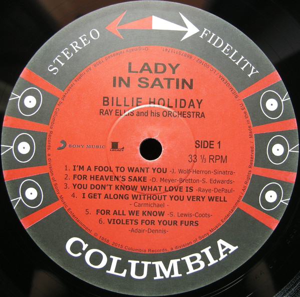 Виниловая пластинка Billie Holiday; Ray Ellis And His Orchestra - Lady In Satin - рис.2