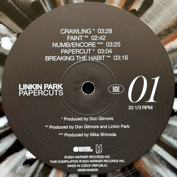 Виниловая пластинка Linkin Park – Papercuts - Coloured Clear with Black & Red Splatter 2LP - рис.3