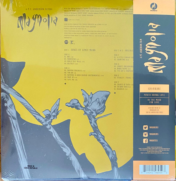 Виниловая пластинка OST - Aimee Mann / Jon Brion – Magnolia - White 3LP - рис.1