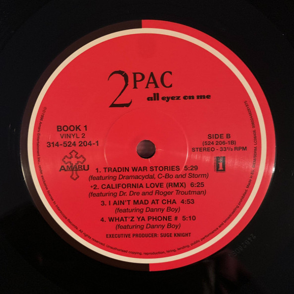 Виниловая пластинка 2Pac - All Eyez On Me - 4LP - рис.6