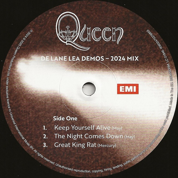 Виниловая пластинка Queen - De Lane Lea Demos - RSD 2025 LP - рис.1