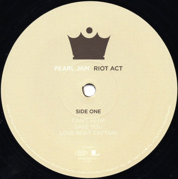 Виниловая пластинка Pearl Jam - Riot Act - рис.2