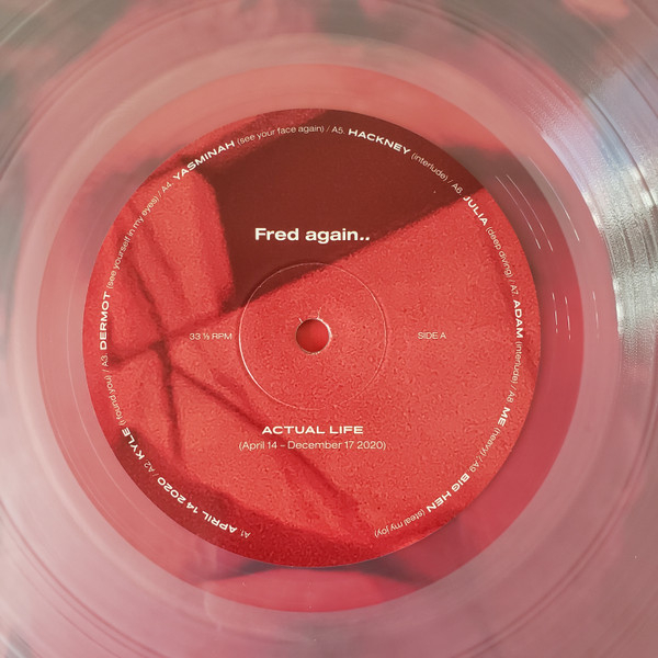 Виниловая пластинка Fred again.. - Actual Life (April 14 - December 17 2020) (Clearl) LP - рис.3