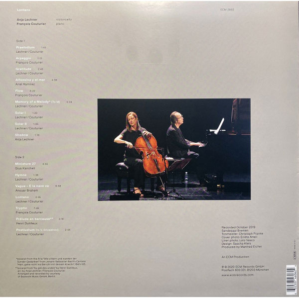 Виниловая пластинка Anja Lechner Francois Couturier – Lontano LP - рис.2