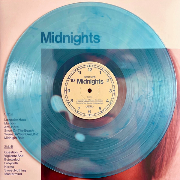 Виниловая пластинка Taylor Swift – Midnights - Blue Marbled - LP - рис.2
