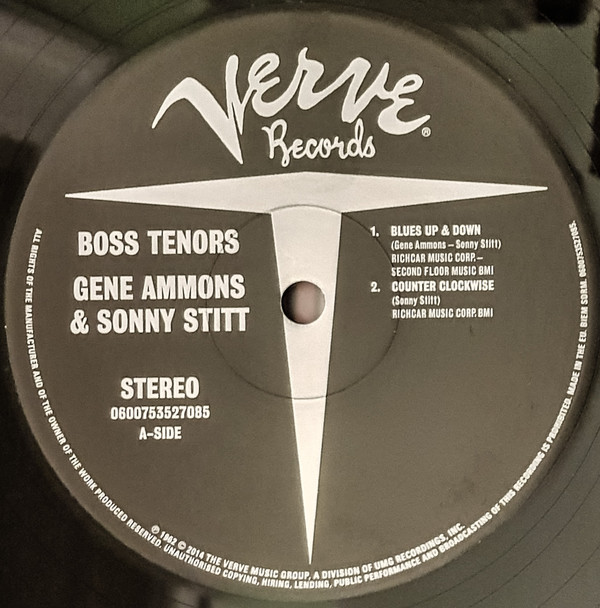 Виниловая пластинка Gene Ammons; Sonny Stitt - Boss Tenors: Straight Ahead From Chicago August 1961 - рис.2