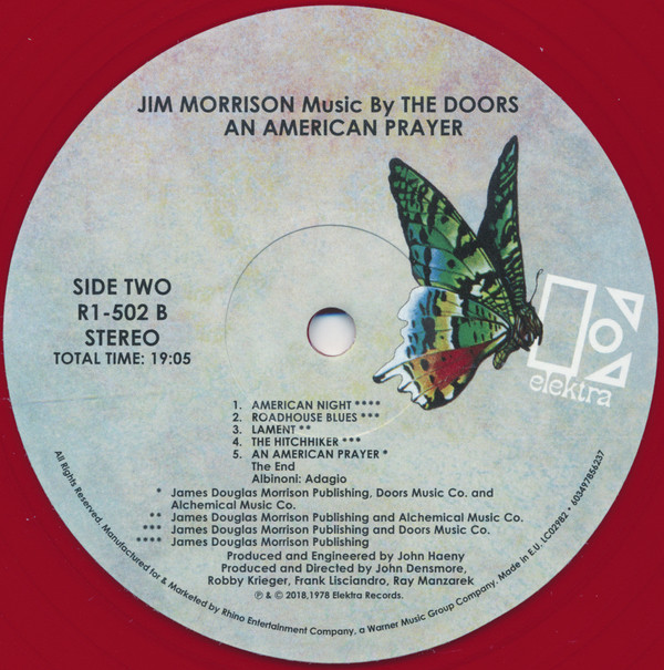 Виниловая пластинка Jim Morrison; The Doors - An American Prayer - рис.3