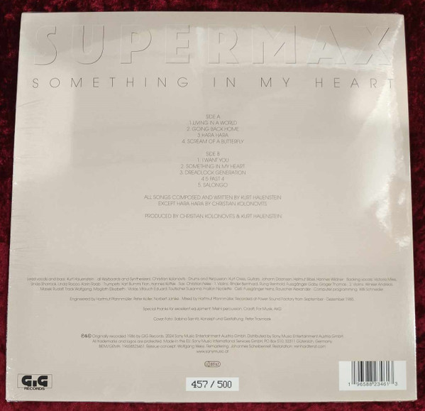 Виниловая пластинка Supermax – Something In My Heart - LP - рис.1