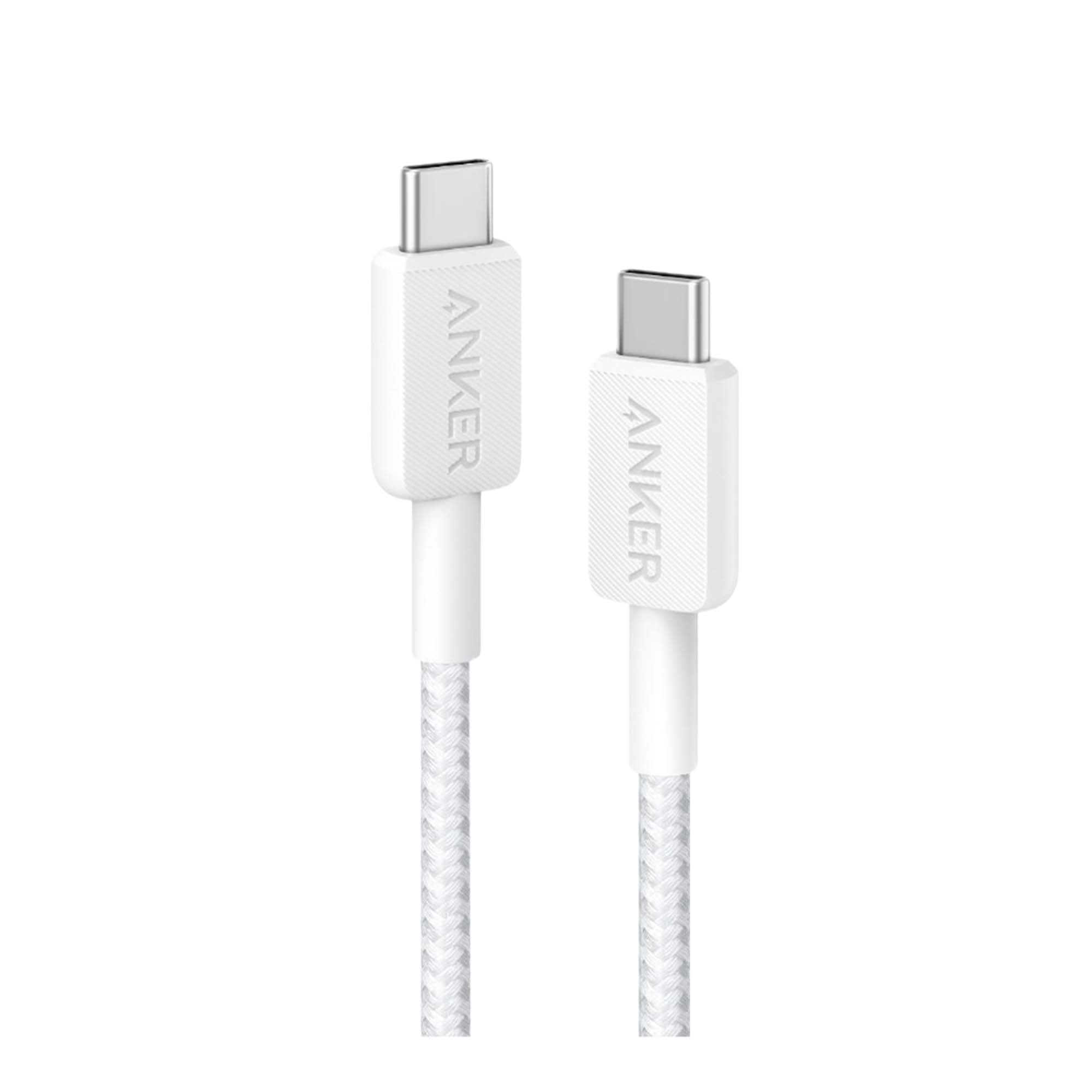 Кабель Anker Power Line 322 USB-C - USB-C 1.8m White - фото 1