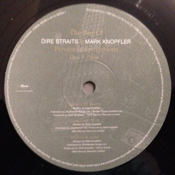 Виниловая пластинка Dire Straits & Mark Knopfler – Private Investigations (The Best Of) - 2LP - рис.4