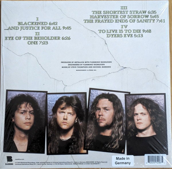 Виниловая пластинка Metallica – … And Justice For All - Dyers Green 2LP - рис.1