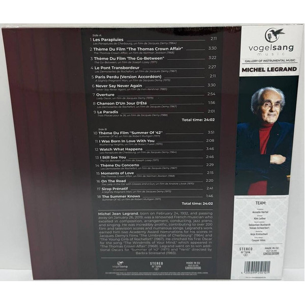Виниловая пластинка Michel Legrand – The Greatest Hits Of All Time LP - рис.1
