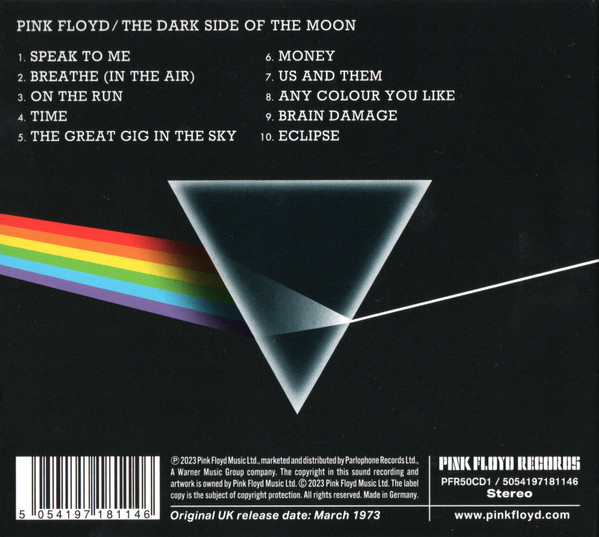 CD-диск Pink Floyd – The Dark Side Of The Moon (50th Anniversary) CD - рис.1