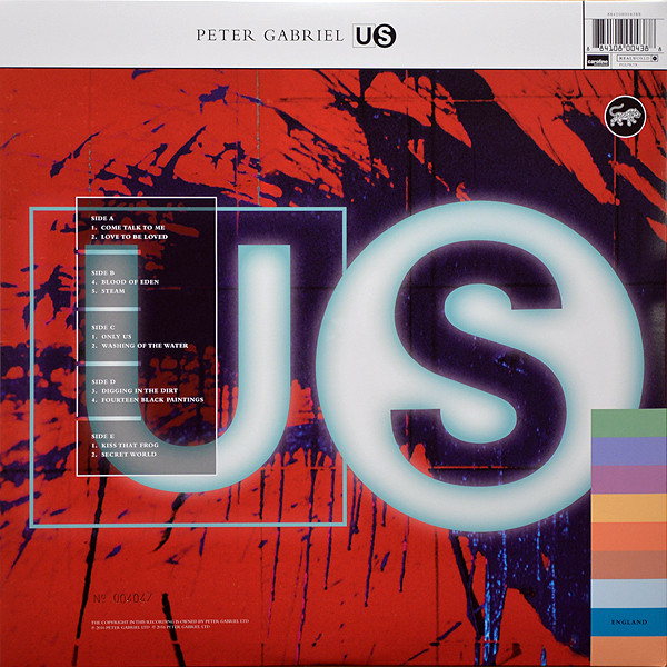 Виниловая пластинка Peter Gabriel Us Half Speed Vinyl LP - рис.1
