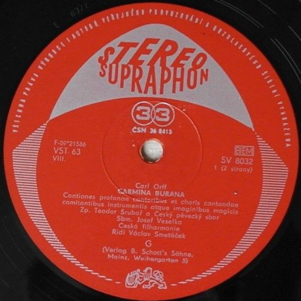 Виниловая пластинка Carl Orff - Carmina Burana LP - рис.3