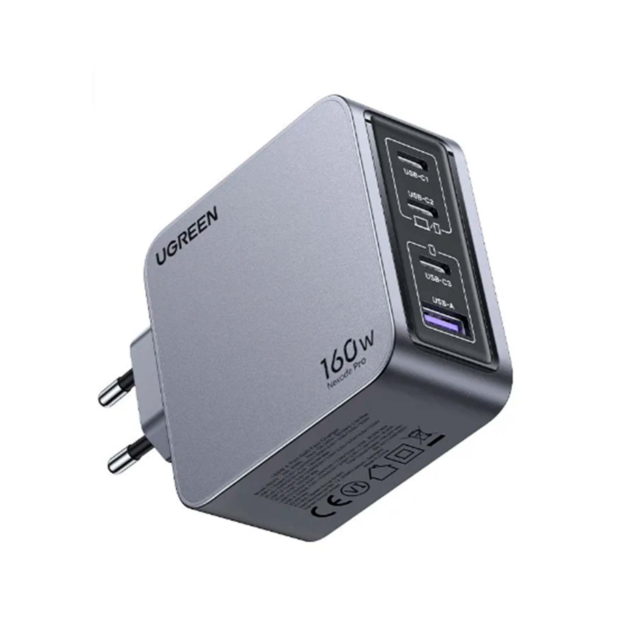Сетевое зарядное устройство Ugreen X763 (25877) 160W + USB-C Cable Grey