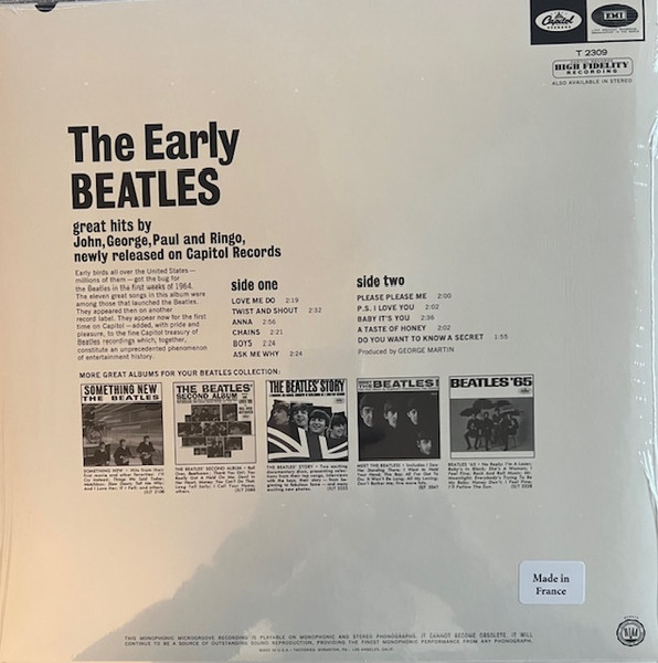 Виниловая пластинка The Beatles – The Early Beatles LP - рис.1