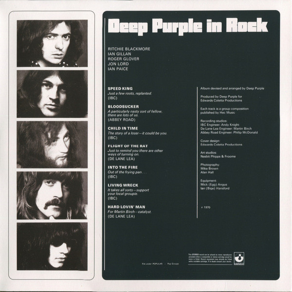 Виниловая пластинка Deep Purple – Deep Purple In Rock Coloured Purple LP - рис.2