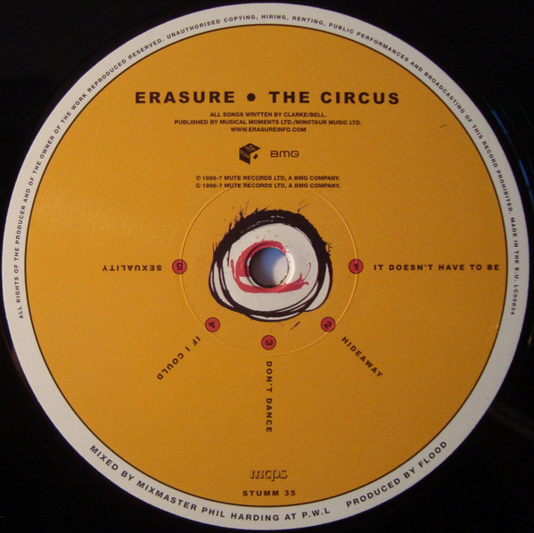 Виниловая пластинка Erasure - The Circus - рис.1