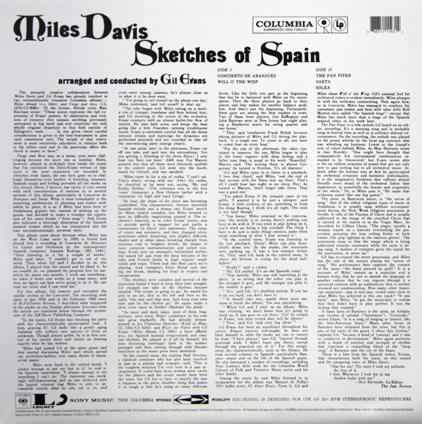 Виниловая пластинка Miles - Sketches Of Spain - рис.1