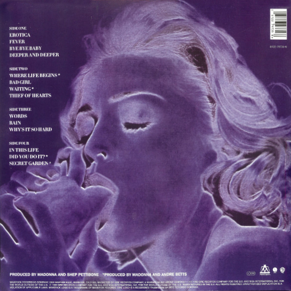 Виниловая пластинка MADONNA EROTICA LP - рис.1