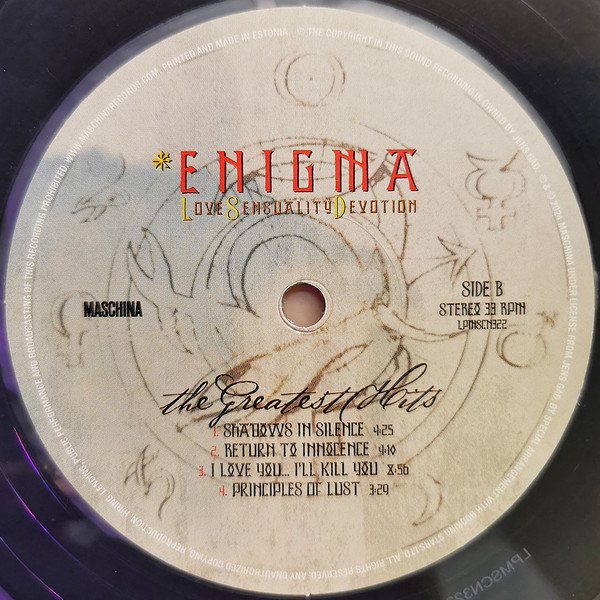 Виниловая пластинка Enigma - Love Sensuality Devotion (The Greatest Hits) - 2LP - рис.9