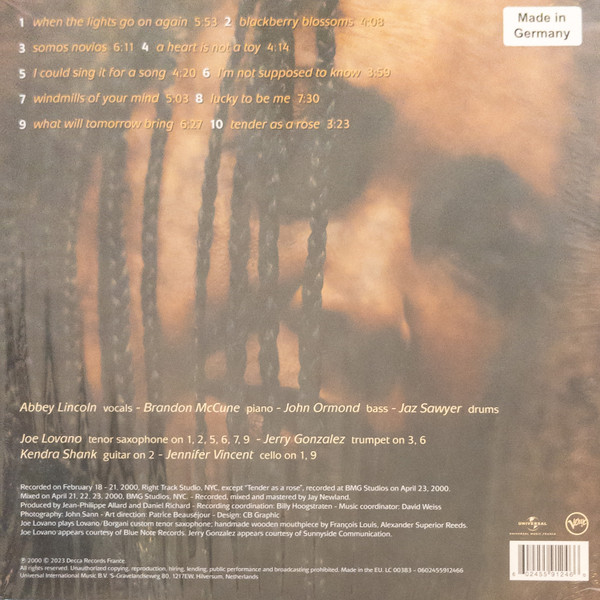 Виниловая пластинка Abbey Lincoln – Over The Years 2LP - рис.1