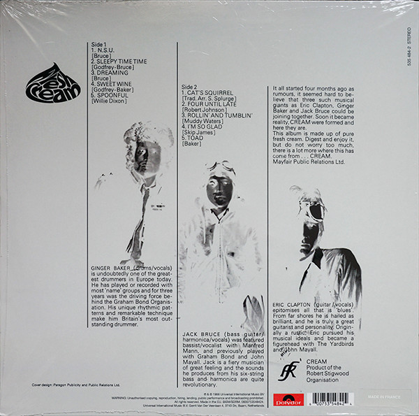Виниловая пластинка Cream – Fresh Cream - LP - рис.1