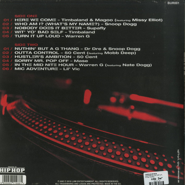 Виниловая пластинка Various - Masters Of Hip Hop - рис.1