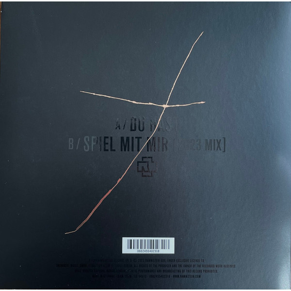Виниловая пластинка Rammstein – Du Hast White 7" LP - рис.1