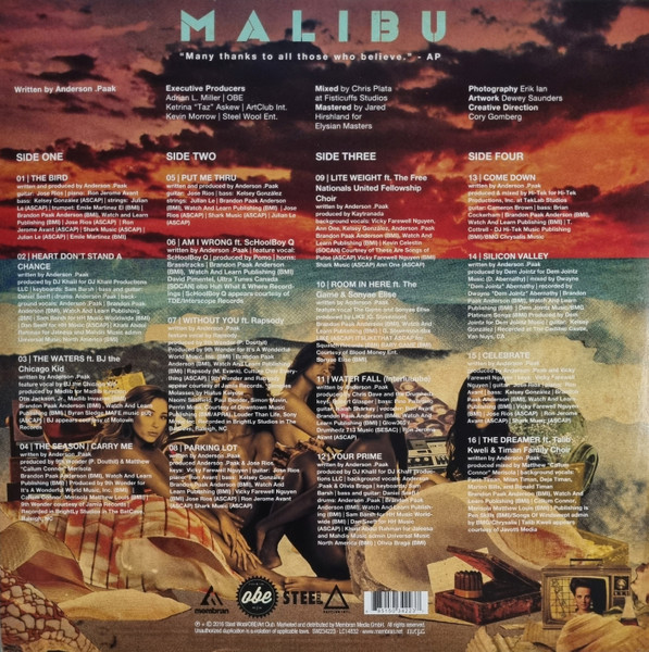 Виниловая пластинка Anderson .Paak – Malibu 2LP - рис.1