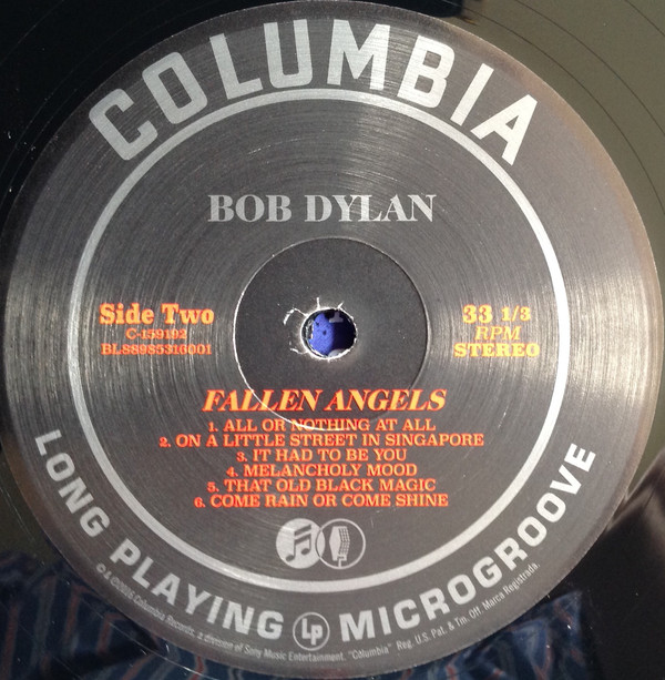 Виниловая пластинка Bob Dylan - Fallen Angels - рис.3