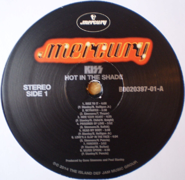 Виниловая пластинка Kiss - Hot In The Shade - рис.3