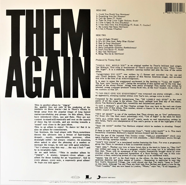 Виниловая пластинка Them - Them Again - рис.3