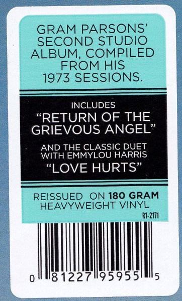 Виниловая пластинка Gram Parsons - Grievous Angel - рис.1