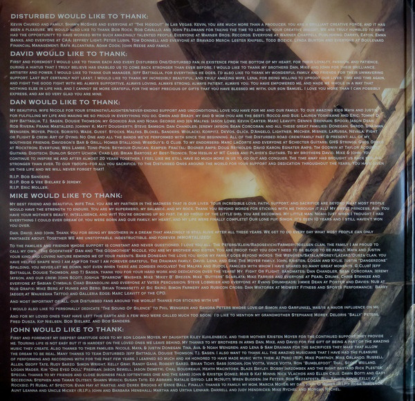 Виниловая пластинка Disturbed - Immortalized - рис.3