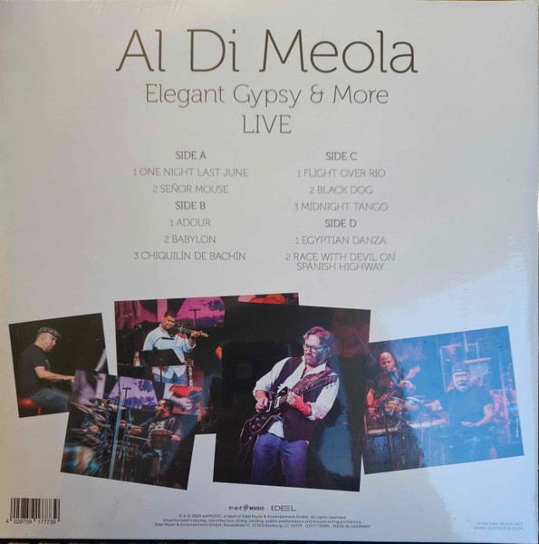 Виниловая пластинка Al Di Meola – Elegant Gypsy & More Live 2LP - рис.1