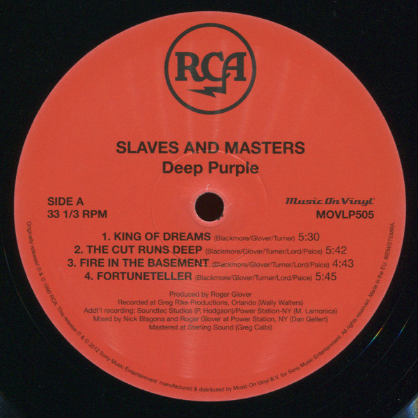 Виниловая пластинка Deep Purple - Slaves And Masters LP - рис.3