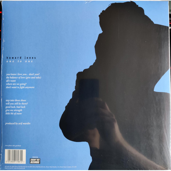 Виниловая пластинка Howard Jones - One To One - Blue LP - рис.1