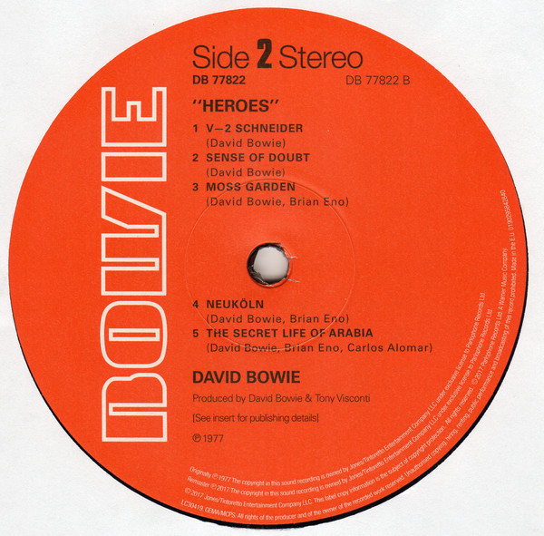 Виниловая пластинка David Bowie - Heroes - рис.3